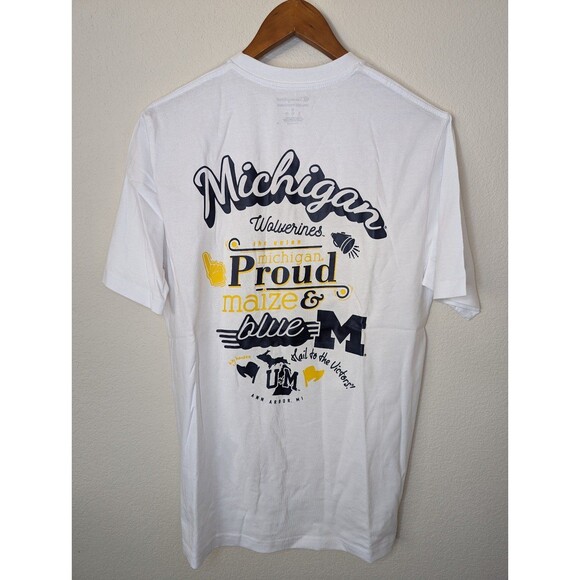Wolverines Football Tshirt | Large | White - Picture 3 of 3